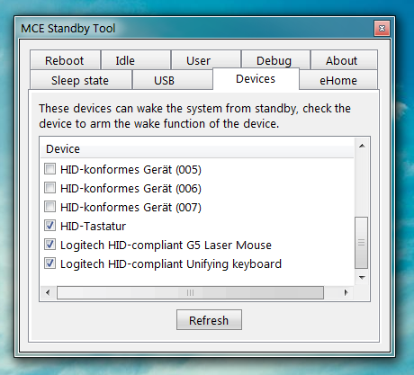 MCE Standby Tool
