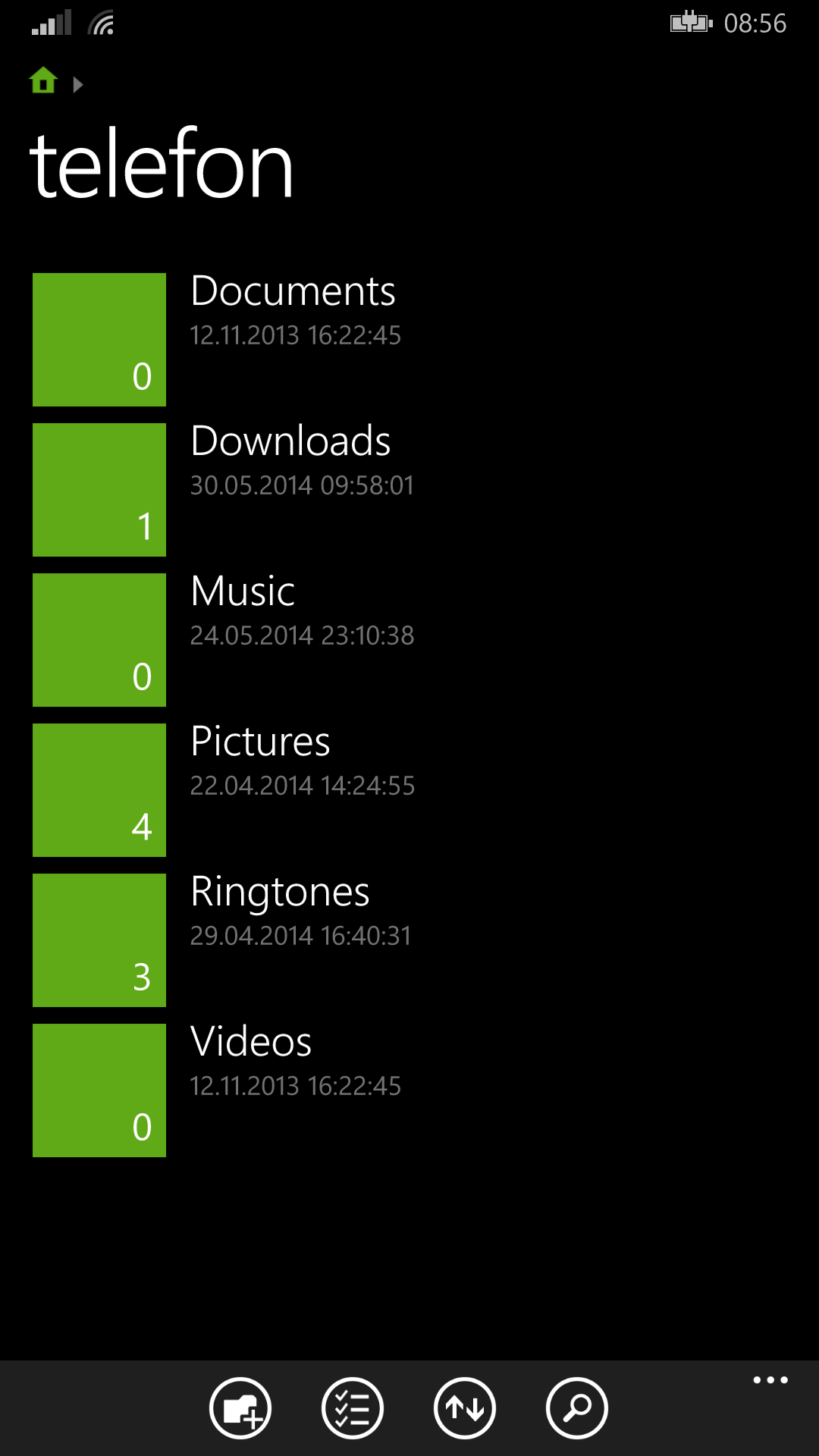 Windows Phone Dateimanager
