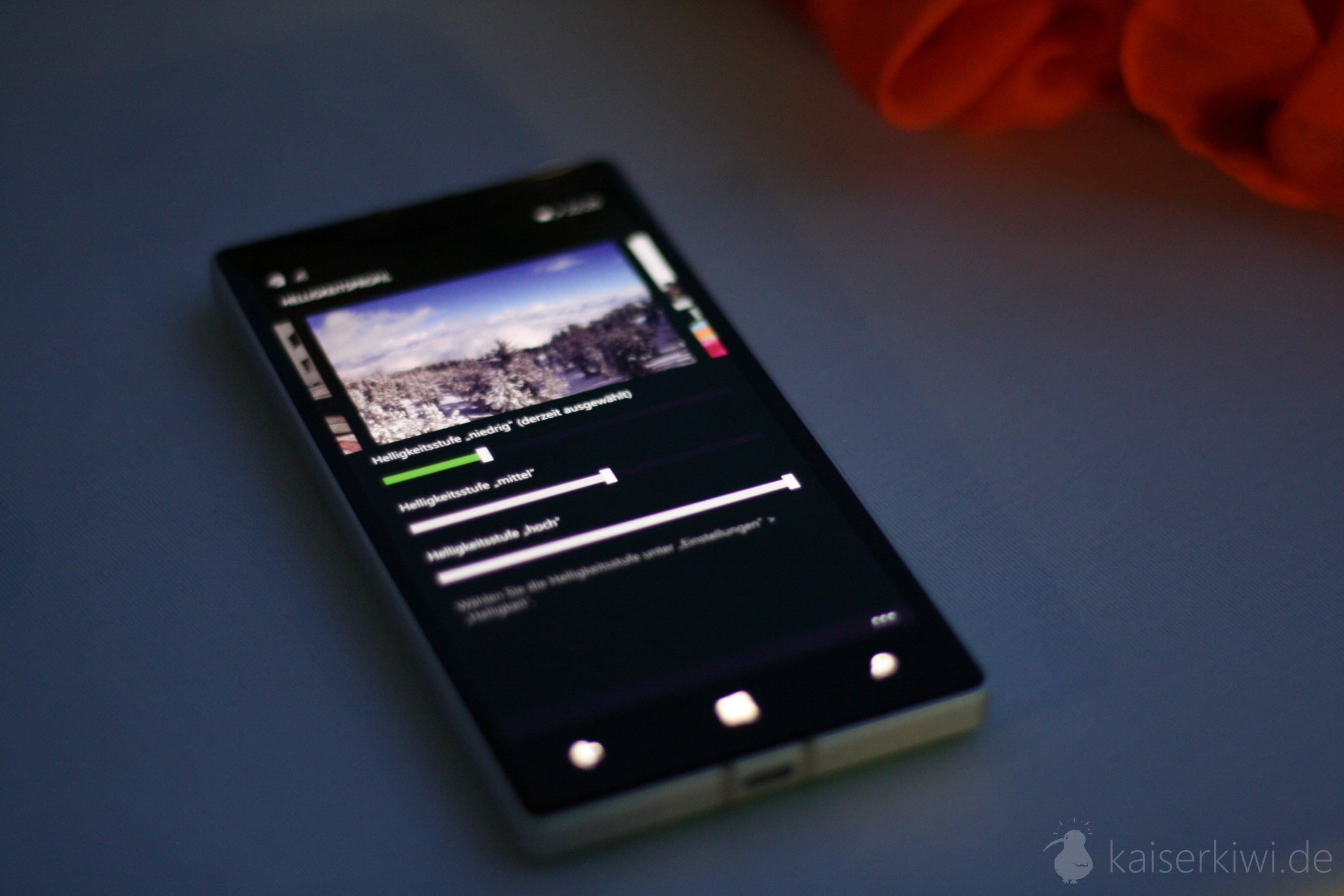 Lumia Summerglow - Lumia 930 Helligkeitssteuerung