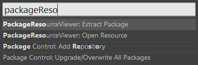 Sublime Text - PackageResourceViewer