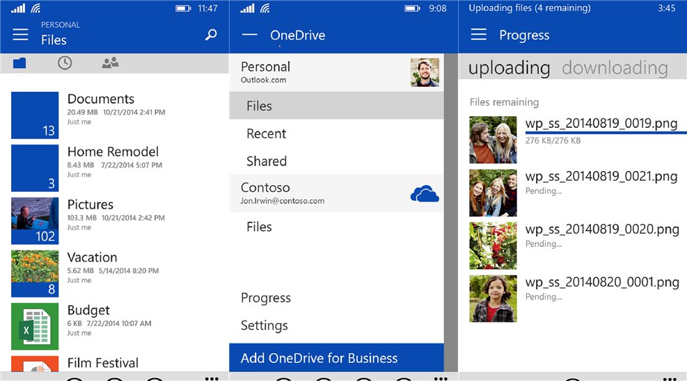 OneDrive für Windows Phone