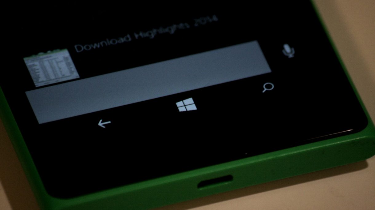 Lumia 735 Navigationsbuttons
