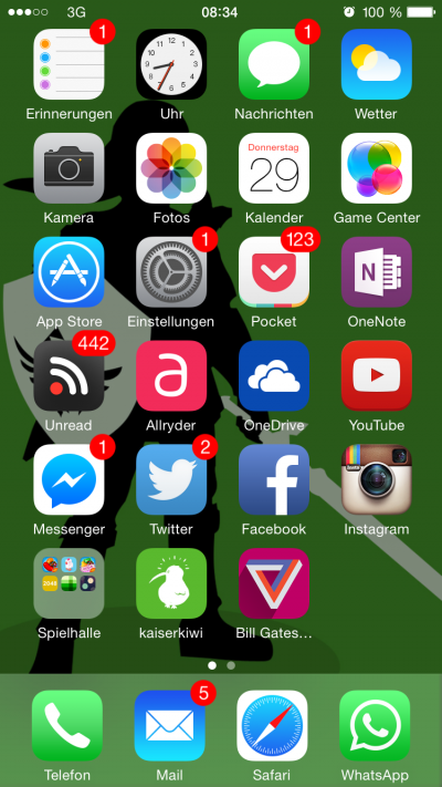 iOS Homescreen