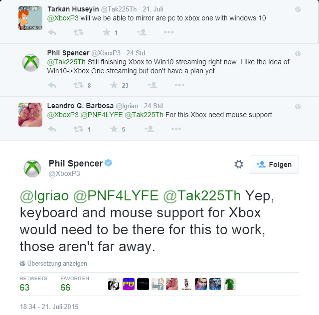 Phil Spencer spricht von einer baldigen Maus-Unterstützung für die Xbox One