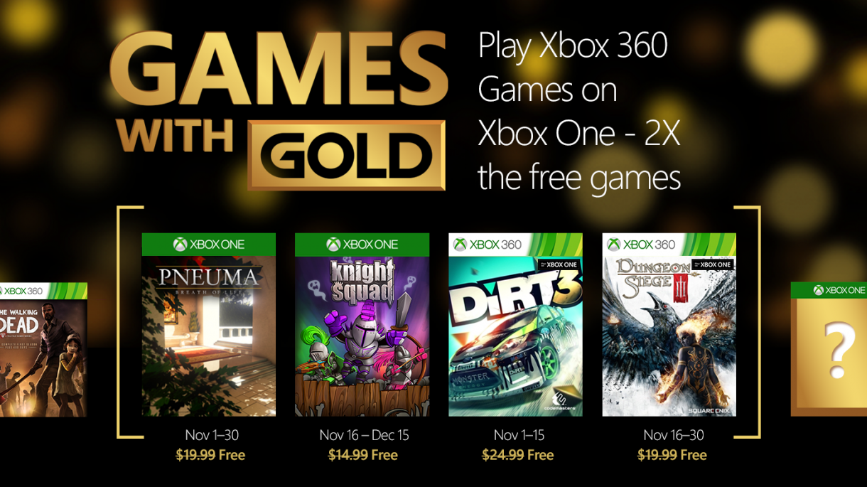 Games with Gold im November