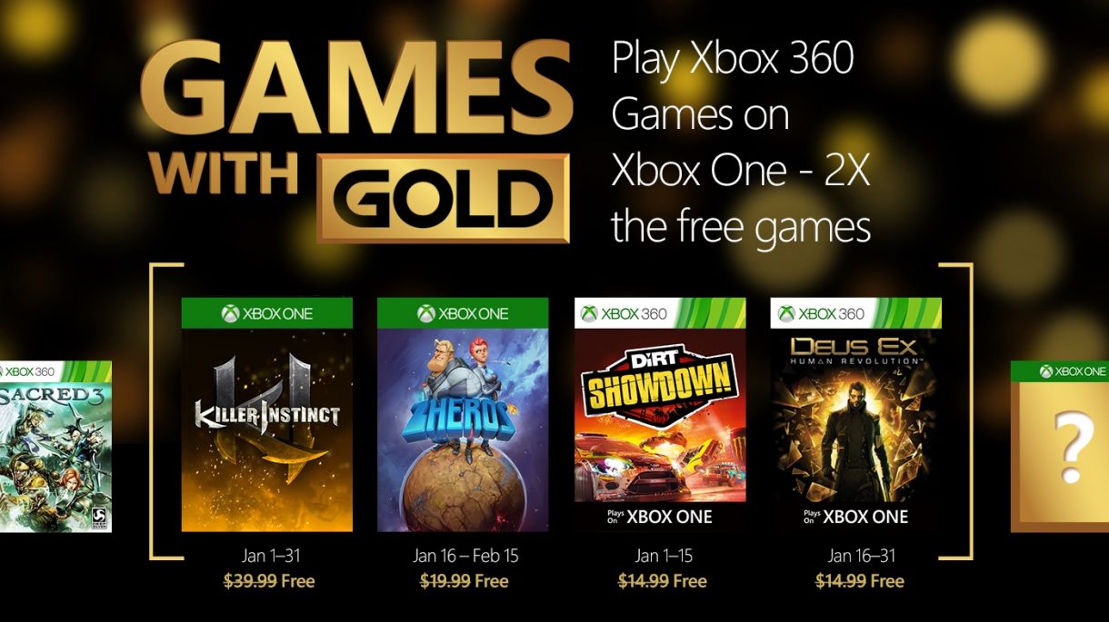  Games with Gold im Januar: Xbox One Nutzer kriegen dank Abwärtskompatibilität alle Titel 