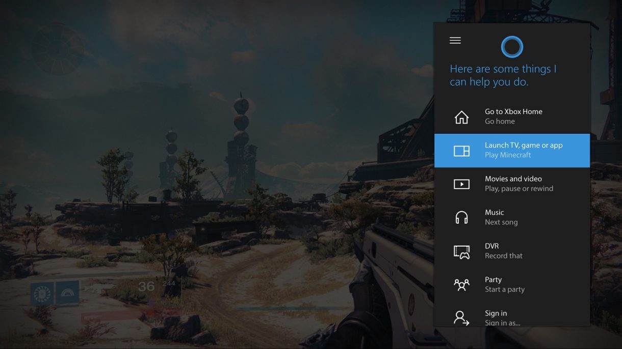 Xbox One Creators Update - Cortana